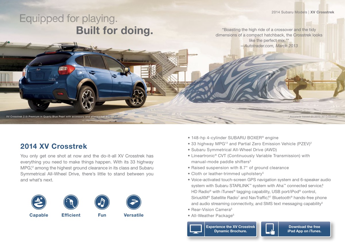 2014 Subaru Brochure Page 8